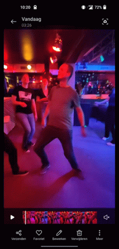 Phone Screen Showing Man Dancing In Club GIF