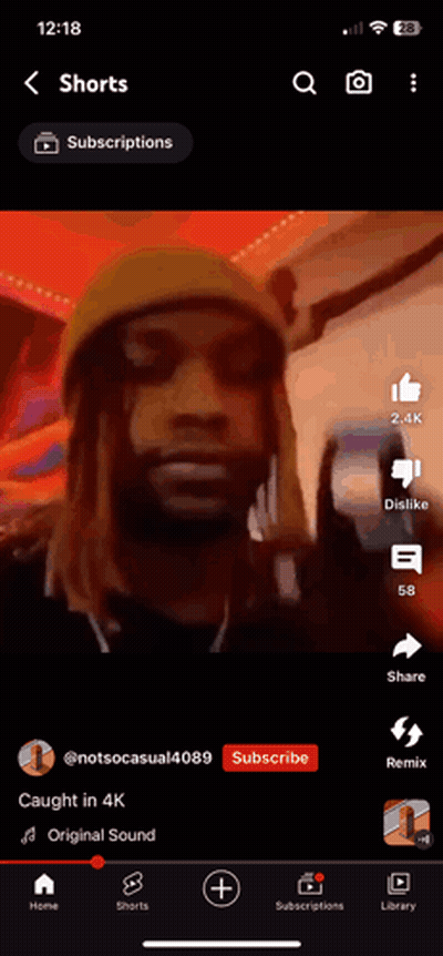 Phone Screen Showing Man With Yellow Hat GIF