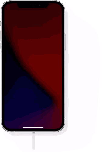 Phone With Circle On Screen Charging Sticker