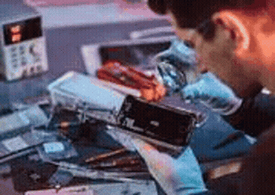 Phone With Cracked Screen Saying Iphoneintact GIF
