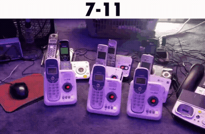 Phones Showing 7:11 GIF