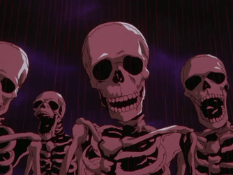 Phonk Scary Skeletons Staring GIF