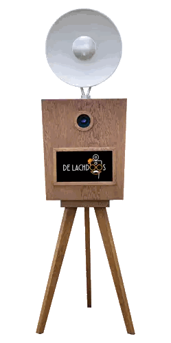 Photo Booth With De Lachdos Sign Sticker