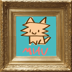 Photo Frame Of Cartoon Cat GIF