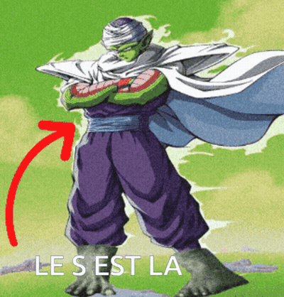 Piccolo Dragon Ball Z With Red Arrow Pointing Left GIF