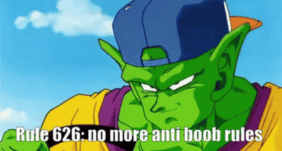 Piccolo From Dragon Ball Z Wearing Blue Hat Holding Sword GIF