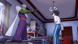 Piccolo Transforming Gohan GIF
