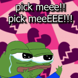 Pick Me Crying Cartoon Frog GIF