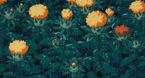 Picking A Yellow Chamomile GIF