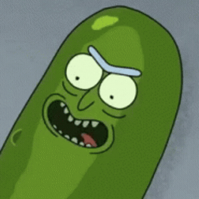 Pickle Rick Making Funny Face With Tongue Out GIF