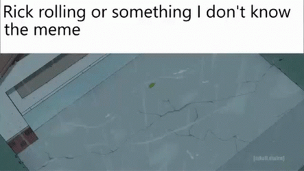 Pickle Rick Rolling Down GIF