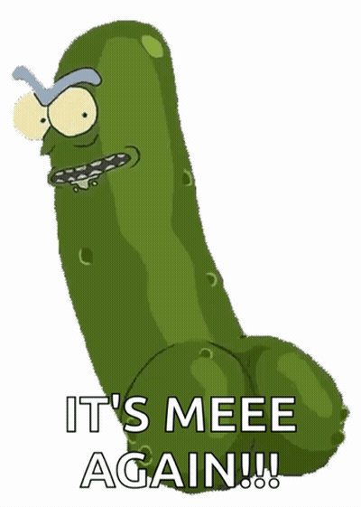 Pickle Rick Says It's Meee Again GIF