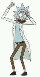 Pickle Rick Shifts Back To Human Rick GIF