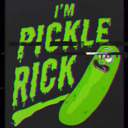 Pickle Rick Vintage GIF