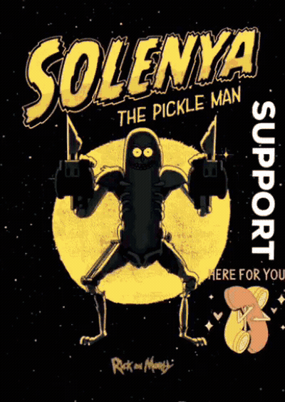 Pickle Rick Walking Down Road GIF