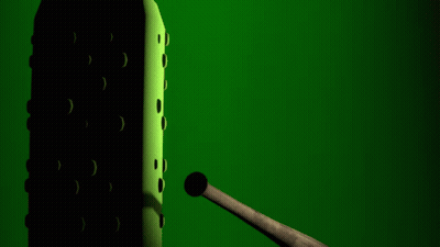 Pickle Struck by Baseball Bat With Flames