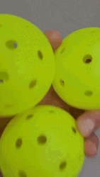 Pickleball Perforated Plastic Balls Bouncing GIF