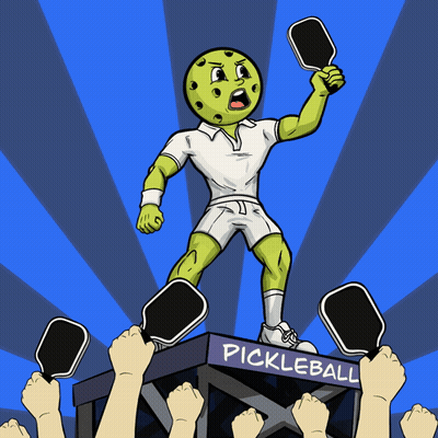 Pickleball Player Standing On Platform GIF