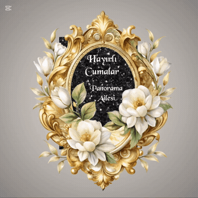 Picture Frame With Flowers Hayırlı Cumalar Panorama Ailesi GIF