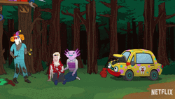 Pie Throw From Clown Car GIF