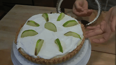 Pie With Sliced Apples GIF