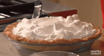 Pie With Whipped Cream Martha Stewart GIF