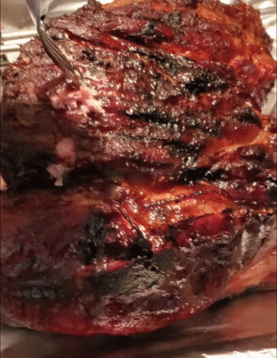 Piece Of Meat With Fork GIF
