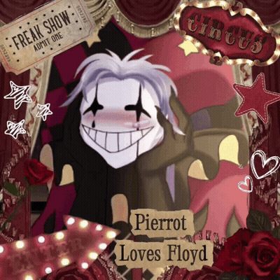Pierrot Loves Floyd Clown GIF