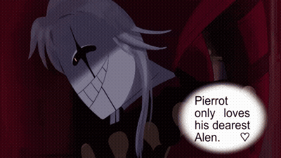 Pierrot Only Loves His Dearest Alen And Has A Heart GIF