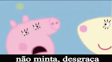 Pig And Cow Cartoon With Nao Minta Desgraca GIF