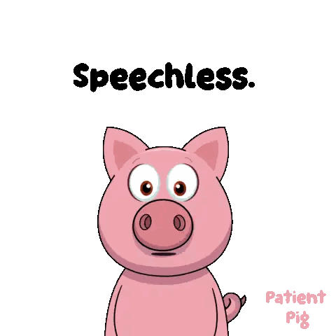 Pig Speechless Sticker