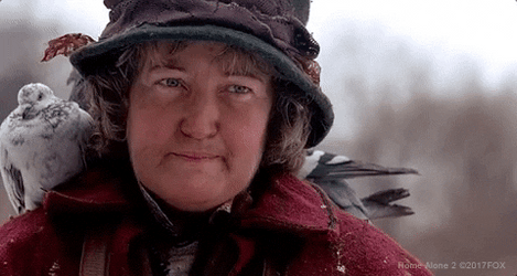 Pigeon Lady Buzz Your Girlfriend Woof GIF