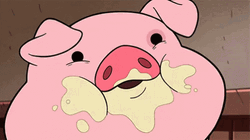 Piggy Gravity Falls Messy Eating GIF