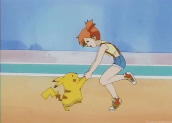Pikachu And Misty Happy Dancing GIF