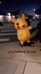 Pikachu Asking Are You Talking To Me GIF
