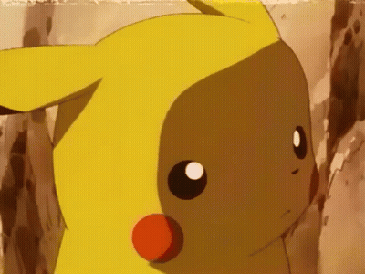 Pikachu Close Up Serious Look GIF