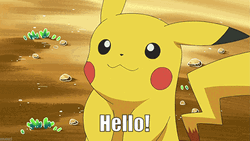 Pikachu Hello Greetings