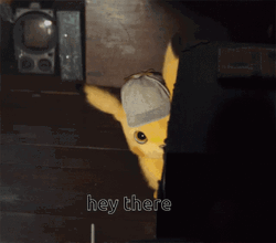 Pikachu Hey There GIF