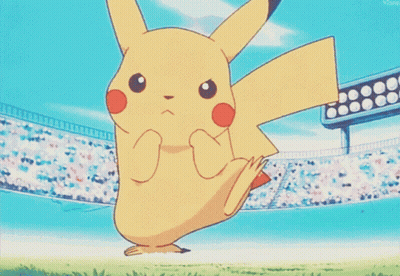 Pikachu Jumping Surprised GIF