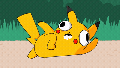 Pikachu Laying On Its Back GIF