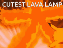 Pikachu Looking In Huge Lava Lamp GIF