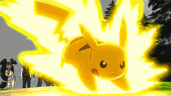 Pikachu Running With Thunderbolt
