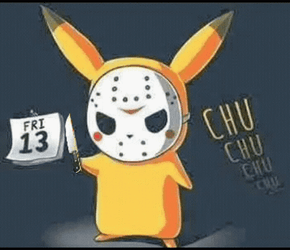 Pikachu's Calendar Friday 13Th GIF