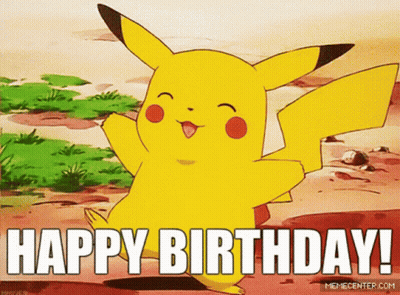 Pikachu Saying Happy Birthday Meme GIF