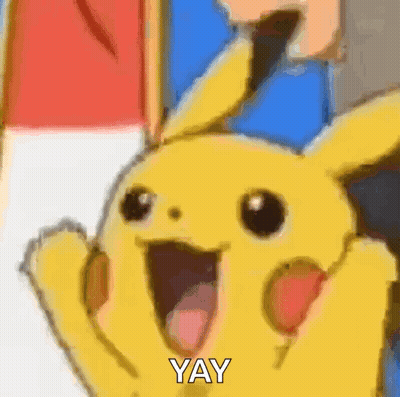 Pikachu Saying Yay GIF