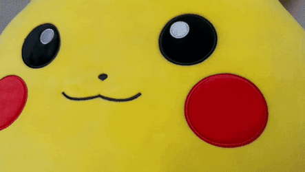 Pikachu Squishmallow Playful Punch GIF