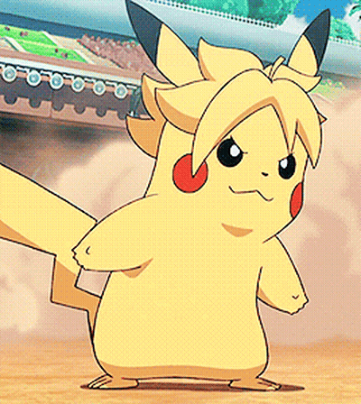 Pikachu Standing On Wood GIF
