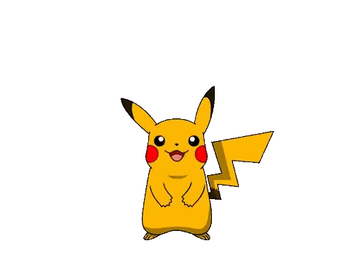 Pikachu Surrounded By Lightning Bolt Sticker