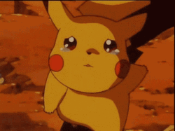 Pikachu Tearful Goodbye GIF