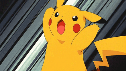 Pikachu Thunderbolt Yellow Lightning Attack GIF